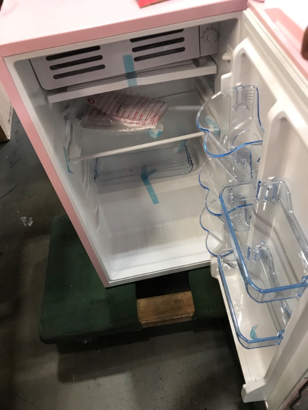 Photo 7 of **PARTS ONLY**Frigidaire 3.2 Cu Ft Retro Mini Fridge with Side Bottle Opener, Pink
