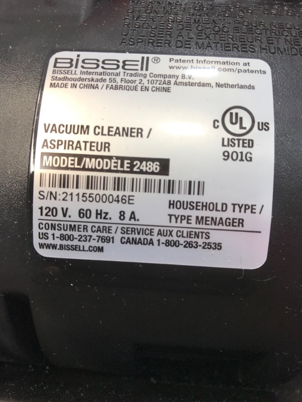 Photo 3 of ***PARTS ONLY*** Bissell Cleanview Bagless Vacuum Cleaner, 2486, Orange
