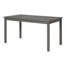 Photo 1 of **MISSING PARTS**Walker Edison Rectangle Outdoor Dining Table 32-in W x 60-in L with Umbrella Hole
