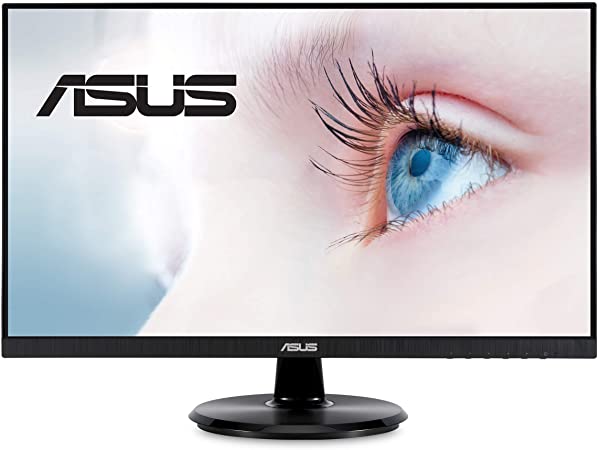 Photo 1 of ASUS VA24DQ 23.8” Monitor, 1080P Full HD, 75Hz, IPS, Adaptive-Sync/FreeSync, Eye Care, HDMI DisplayPort VGA, Frameless, VESA Wall Mountable