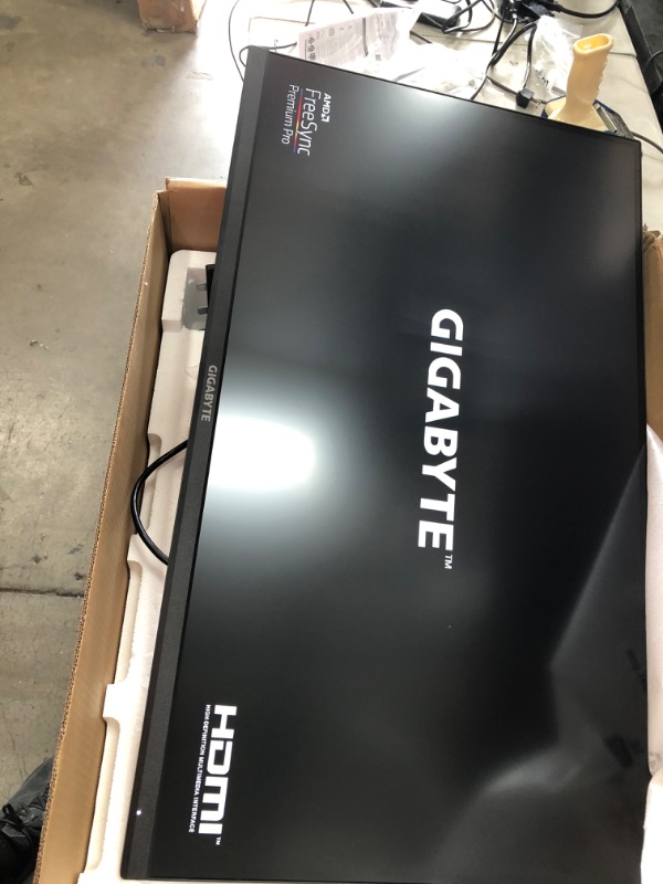 Photo 2 of GIGABYTE M32U 32" 144Hz 4K FreeSync Compatible Gaming Monitor, SS IPS, 3840x2160 Display, 1ms Response Time (MPRT), 1x Display Port 1.4, 2x HDMI 2.1, 3x USB 3.0, 1x USB Type C