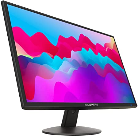 Photo 1 of Sceptre E225W-19203R 22" Ultra Thin 75Hz 1080p LED Monitor 2x HDMI VGA Build-in Speakers, Metallic Black 2018