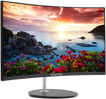 Photo 1 of Sceptre Curved 27" Gaming Monitor 75Hz HDMI x2 VGA 98% sRGB Build-in Speakers, Edge-Less Machine Black (RN Series)