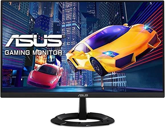 Photo 1 of ASUS 23.8” 1080P Gaming Monitor (VZ249QG1R) - Full HD, IPS, 75Hz, 1ms, Extreme Low Motion Blur, Speakers, FreeSync, Eye Care, VESA Mountable, Ultra-Slim, DisplayPort, HDMI, Tilt