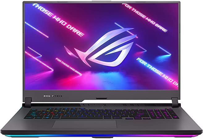 Photo 1 of ASUS ROG Strix G17 (2021) Gaming Laptop, 17.3” 300Hz IPS Type WQHD Display, NVIDIA GeForce RTX 3070, AMD Ryzen 9 5900HX Processor, 16GB DDR4, 1TB PCIe SSD, RGB Keyboard, Windows 10, G713QR-ES96Q