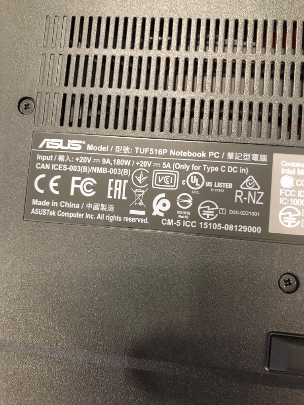 Photo 1 of ASUS TUF Dash 15 (2021) Ultra Slim Gaming Laptop, 15.6” 144Hz FHD, GeForce RTX 3050 Ti, Intel Core i7-11370H, 8GB DDR4, 512GB PCIe NVMe SSD, Wi-Fi 6, Windows 10, Eclipse Grey Color, TUF516PE-AB73
