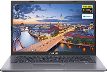 Photo 1 of Asus VivoBook 14" FHD 1080p Laptop, Intel Core i3-1115G4, 8GB RAM, 256GB PCIe SSD, Fingerprint Reader, Backlit Keyboard, HDMI, WiFi, Webcam, Windows 11 Home, Slate Grey