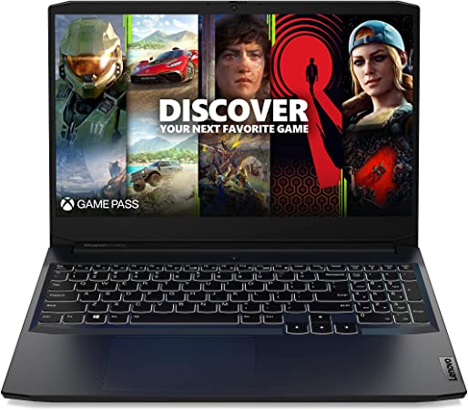 Photo 1 of Lenovo IdeaPad 3 Gaming Laptop, 15.6" FHD Display, AMD Ryzen 5 5600H, NVIDIA GeForce GTX 1650, 8GB RAM, 256GB Storage, Windows 11 Home