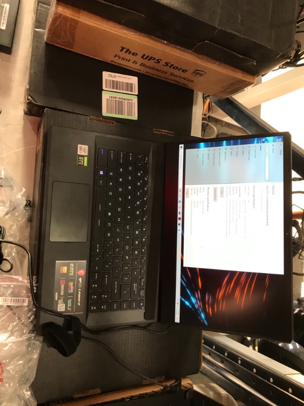 Photo 2 of MSI GP66 Leopard Gaming Laptop: 15.6" 144Hz FHD 1080p Display, Intel Core i7-10750H, NVIDIA GeForce RTX 3070, 16GB, 512GB SSD, Win10, Black (10UG-430)