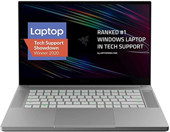 Photo 1 of Razer Blade 15 Base Gaming Laptop 2020: Intel Core i7-10750H 6-Core, NVIDIA GeForce RTX 2070 Max-Q,15.6" 4K OLED,16GB RAM,512GB SSD, CNC Aluminum,Chroma RGB,Thunderbolt 3,Creator Ready, Mercury White