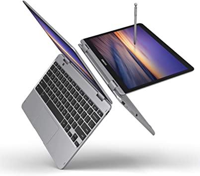 Photo 1 of Samsung Chromebook Plus V2, 2-in-1, 4GB RAM, 32GB eMMC, 13MP Camera, Chrome OS, 12.2", 16:10 Aspect Ratio, Light Titan (XE520QAB-K01US)