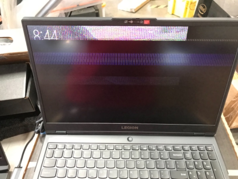 Photo 2 of PARTS ONLY SCREEN DAMAGED/FLICKERS NON REFUNDABLE 
Lenovo Legion 5 Gaming Laptop, 15.6" FHD (1920x1080) IPS Screen, AMD Ryzen 7 4800H Processor, 16GB DDR4, 512GB SSD, NVIDIA GTX 1660Ti, Windows 10, 82B1000AUS, Phantom Black