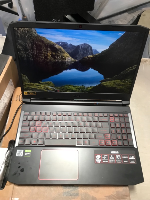 Photo 2 of Acer Nitro 5 Gaming Laptop, 10th Gen Intel Core i5-10300H,NVIDIA GeForce GTX 1650 Ti, 15.6" Full HD IPS 144Hz Display, 8GB DDR4,256GB NVMe SSD,WiFi 6, DTS X Ultra,Backlit Keyboard,AN515-55-59KS