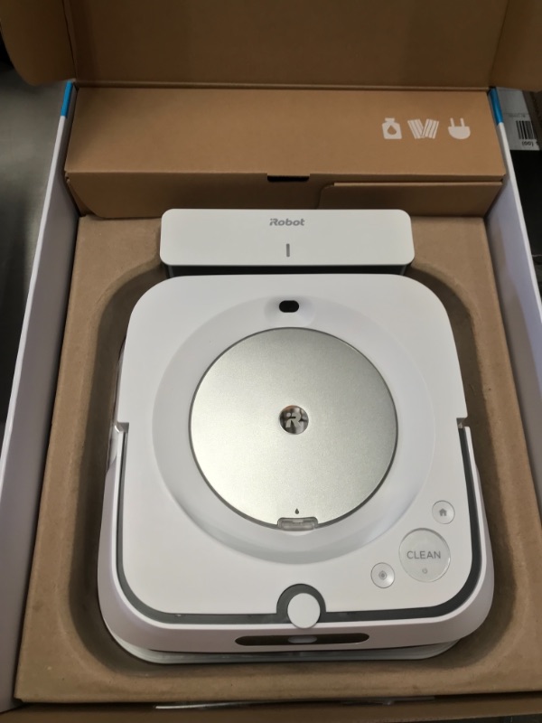 Photo 1 of iRobot Braava Jet M6 (6110) Ultimate Robot Mop- Wi-Fi Connected, Precision Jet Spray, Smart Mapping, Works with Alexa, Ideal for Multiple Rooms, Recharges and Resumes