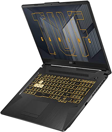 Photo 2 of **WIFI CARD DEFECTIVE** ASUS TUF Gaming F17 Gaming Laptop, 17.3” 144Hz Full HD IPS-Type, Intel Core i7-11800H Processor, GeForce RTX 3060, 16GB DDR4, 1TB PCIe SSD, Gigabit Wi-Fi 6, Windows 10 Home, TUF706HM-ES76