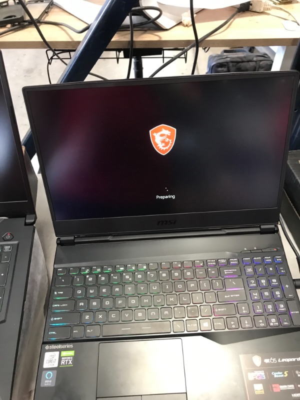 Photo 2 of MSI GL65 Leopard 10SFK-062 15.6" FHD 144Hz 3ms Thin Bezel Gaming Laptop Intel Core i7-10750H RTX2070 16GB 512GB NVMe SSD Win 10