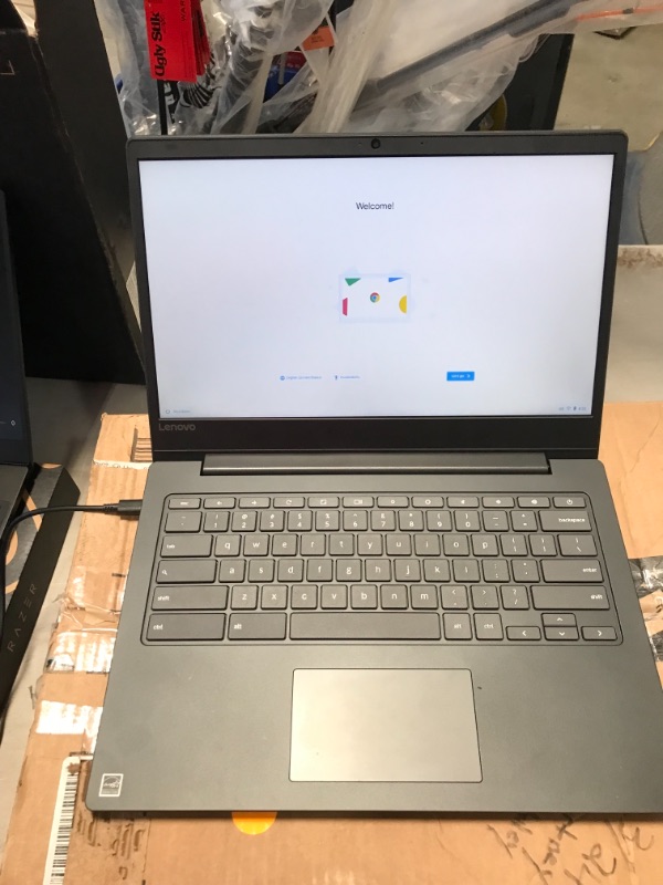 Photo 2 of Lenovo Chromebook S330 Laptop, 14-Inch HD (1366 x 768) Display, MediaTek MT8173C Processor, 4GB OnBoard LPDDR3, 32GB eMMC SSD, Chrome OS, 81JW0001US, Black