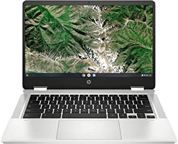Photo 1 of HP Chromebook x360 14a-ca0036nr 14" TS Intel Celeron N4020 Intel UHD Graphics 600 4 GB RAM 64 GB eMMC Chrome OS BT Webcam Mineral Silver
