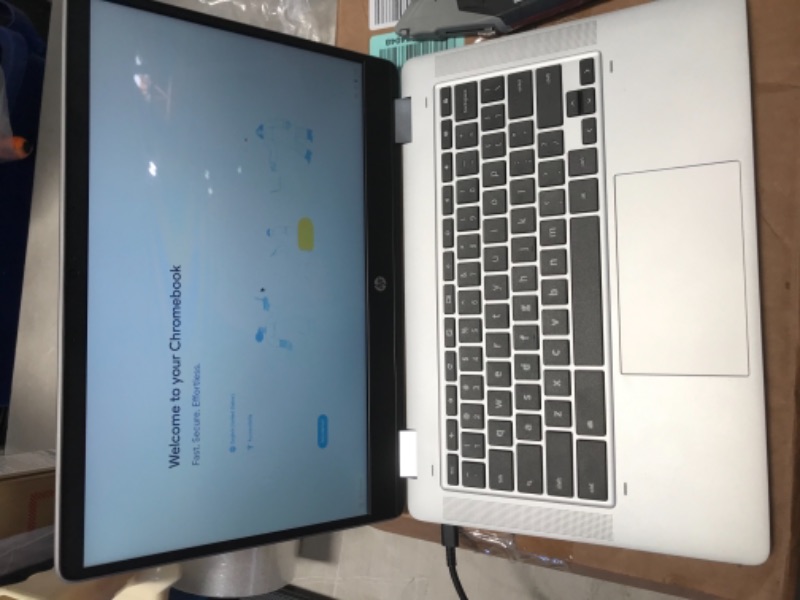 Photo 2 of HP Chromebook x360 14a-ca0036nr 14" TS Intel Celeron N4020 Intel UHD Graphics 600 4 GB RAM 64 GB eMMC Chrome OS BT Webcam Mineral Silver