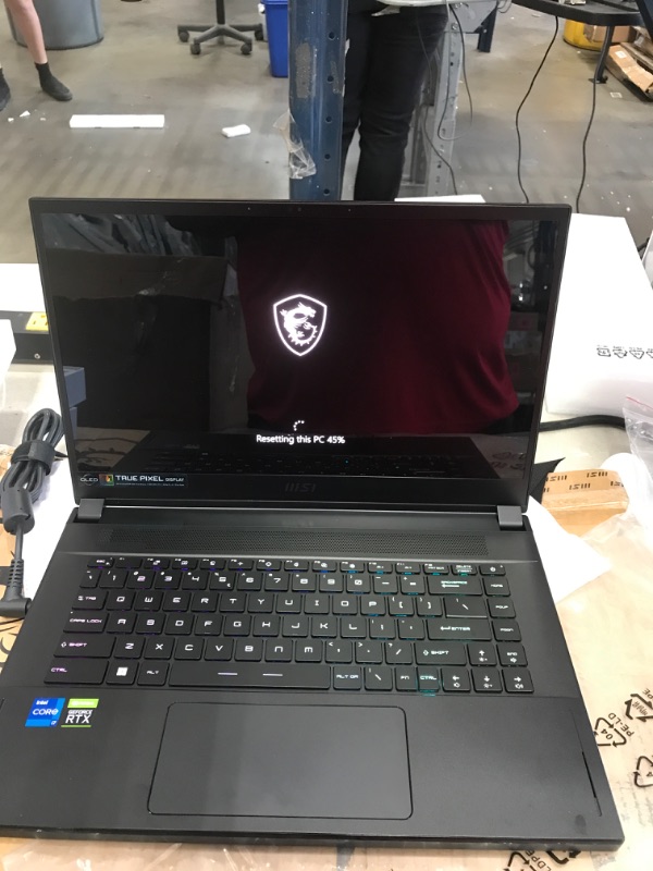 Photo 9 of MSI Creator 15 Professional Laptop: 15.6" UHD OLED 4K DCI-P3 100% Display, Intel Core i7-11800H, NVIDIA GeForce RTX 3080, 16GB RAM, 1TB NVME SSD, Thunderbolt 4, Win10 PRO, Black (A11UH-492)
