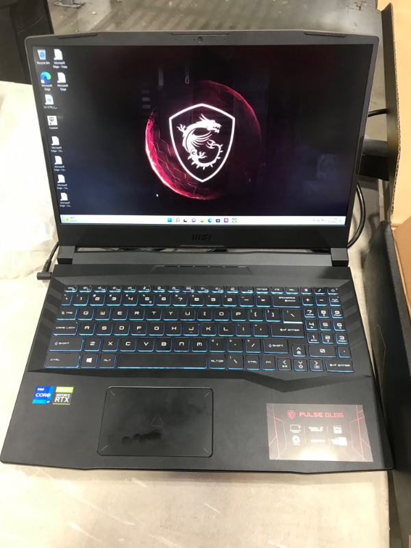 Photo 3 of MSI Pulse GL66 Gaming Laptop: 15.6" 144Hz FHD 1080p Display, Intel Core i7-11800H, NVIDIA GeForce RTX 3070, 16GB, 512GB SSD, Win10, Black (11UGK-001)
