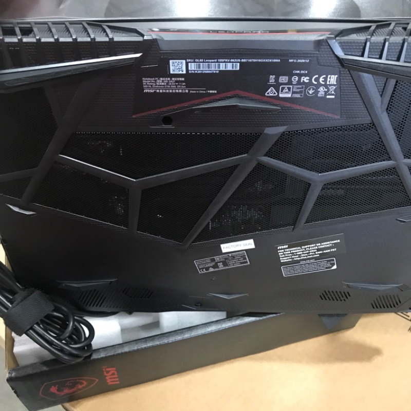 Photo 7 of MSI GL65 Leopard 10SFK-062 15.6" FHD 144Hz 3ms Thin Bezel Gaming Laptop Intel Core i7-10750H RTX2070 16GB 512GB NVMe SSD Win 10
