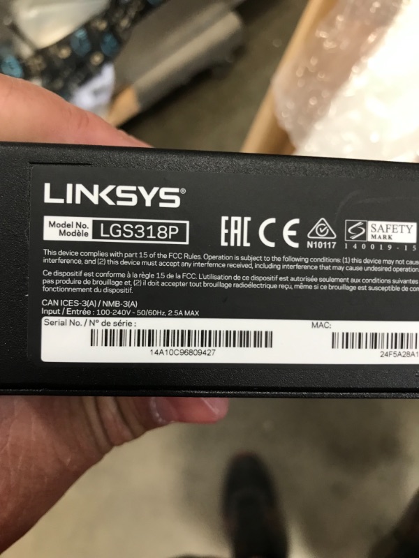 Photo 4 of Linksys Business LGS318P 16-Port Gigabit Poe+ (125W) Smart Managed Switch with 2 Gigabit and 2 SFP Ports, Black
