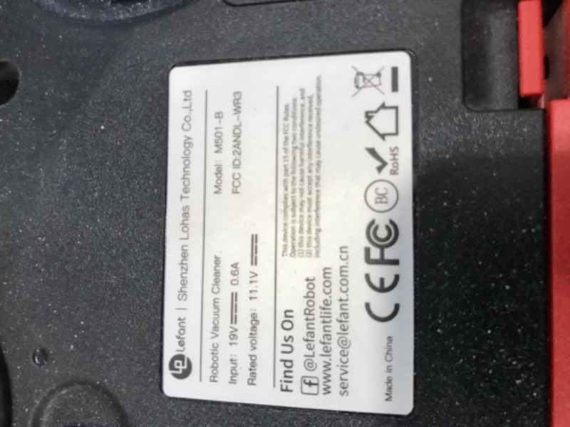 Lefant Robot Vacuum, Robotic Vacuum Cleaner WiFi Connected, 2000Pa