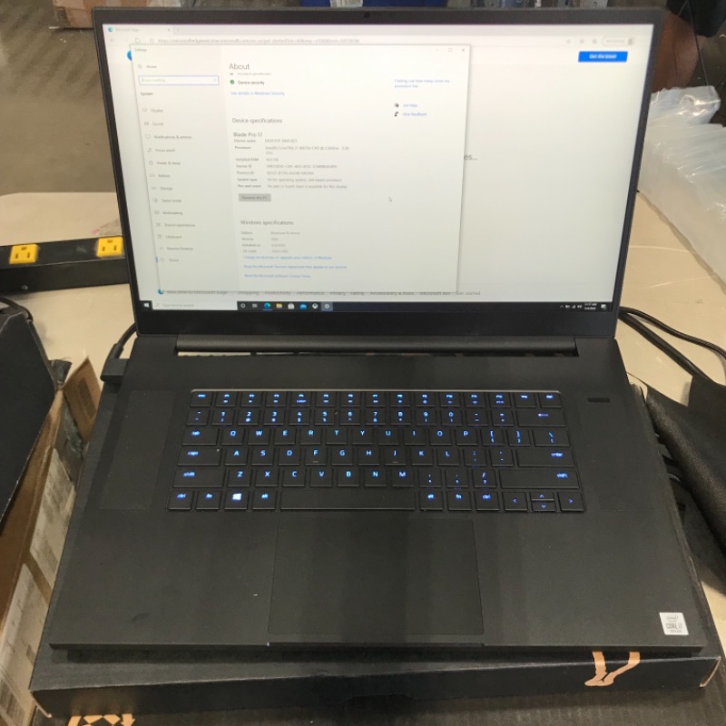 Photo 2 of Razer Blade Pro 17 Gaming Laptop 2020: Intel Core i7-10875H 8-Core, NVIDIA GeForce RTX 2080 Super Max-Q, 17.3" FHD 300Hz, 16GB RAM, 512GB SSD, CNC Aluminum, Chroma RGB, Thunderbolt 3, SD Card Reader
