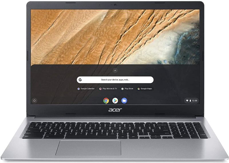 Photo 1 of Acer Chromebook 315 Laptop Computer/ 15.6" Screen for Business Student/ Intel Celeron N4000 up to 2.6GHz/ 4GB DDR4/ iPuzzle 32GB eMMC/ 802.11AC WiFi/ Work from Home/ Silver/ Chrome OS
