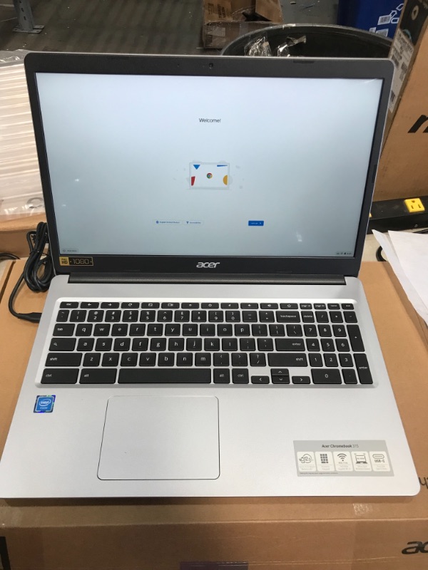 Photo 5 of Acer Chromebook 315 Laptop Computer/ 15.6" Screen for Business Student/ Intel Celeron N4000 up to 2.6GHz/ 4GB DDR4/ iPuzzle 32GB eMMC/ 802.11AC WiFi/ Work from Home/ Silver/ Chrome OS
