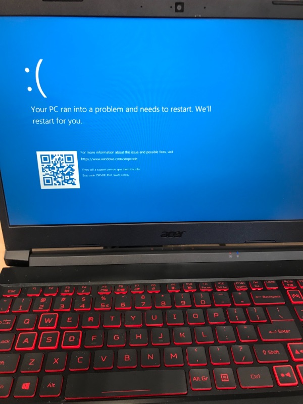 Photo 1 of ***PARTS ONLY***Acer Nitro 5 AN515-55-53E5 Gaming Laptop | Intel Core i5-10300H | NVIDIA GeForce RTX 3050 Laptop GPU | 15.6" FHD 144Hz IPS Display | 8GB DDR4 | 256GB NVMe SSD | Intel Wi-Fi 6 | Backlit Keyboard
