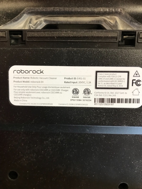 Photo 5 of roborock E4 Robot Vacuum Cleaner, Internal Route Plan with 2000Pa Strong Suction, 200min Runtime, Carpet Boost, APP Total Control Robotic Vacuum, Ideal for Pets and Larger Home, Works with Alexa
