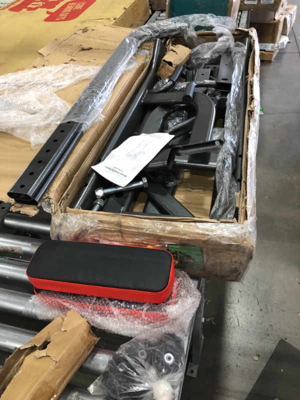 Photo 2 of Bronze Times Power Tower Pull Up Workout Dip Station Adjustable Dip Stands Multi-Function Home Gym Strength Training Fitness Equipment
