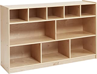 Photo 1 of ECR4Kids Birch 5+5 Storage and Tray Cabinet