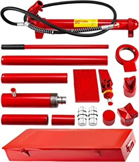 Photo 1 of (PARTS ONLY; DENTED; SCRATCHED) Mophorn 20 Ton Porta Power Kit 1.4M Oil Hose Hydraulic Car Jack Ram 13.78 inch Lifting Height Autobody Frame Repair Power Tools for Loadhandler Truck Bed Unloader Farm Hydraulic Equipment Construction
