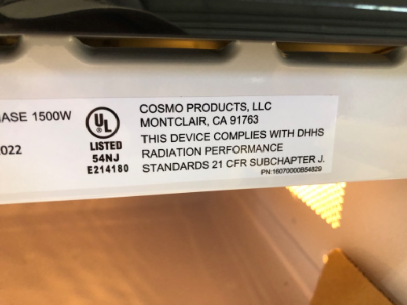 Photo 3 of (DENTED) COSMO COS-12MWDSS 24 in. Built-in Microwave Drawer with Automatic Presets, Touch Controls, Defrosting Rack and 1.2 cu. ft. Capacity in Stainless Steel
