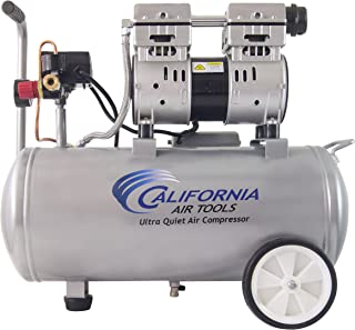 Photo 1 of (BROKEN PIPE) California Air Tools 8010 Steel Tank Air Compressor | Ultra Quiet, Oil-Free, 1.0 hp, 8 gal
