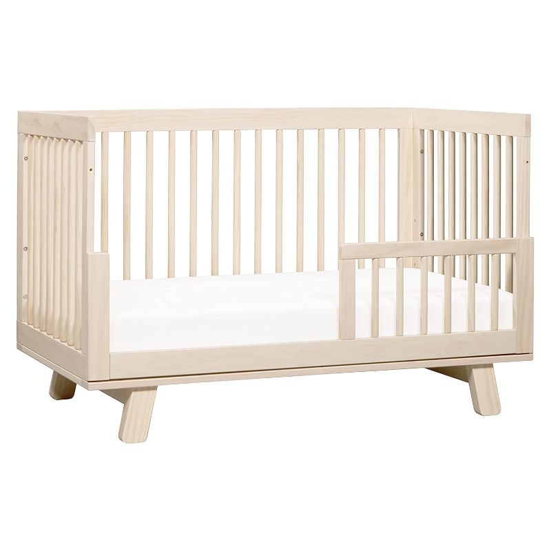 Photo 1 of Babyletto Hudson 3-in-1 Convertible Crib with Toddler Bed Conversion Kit in Washed Natural