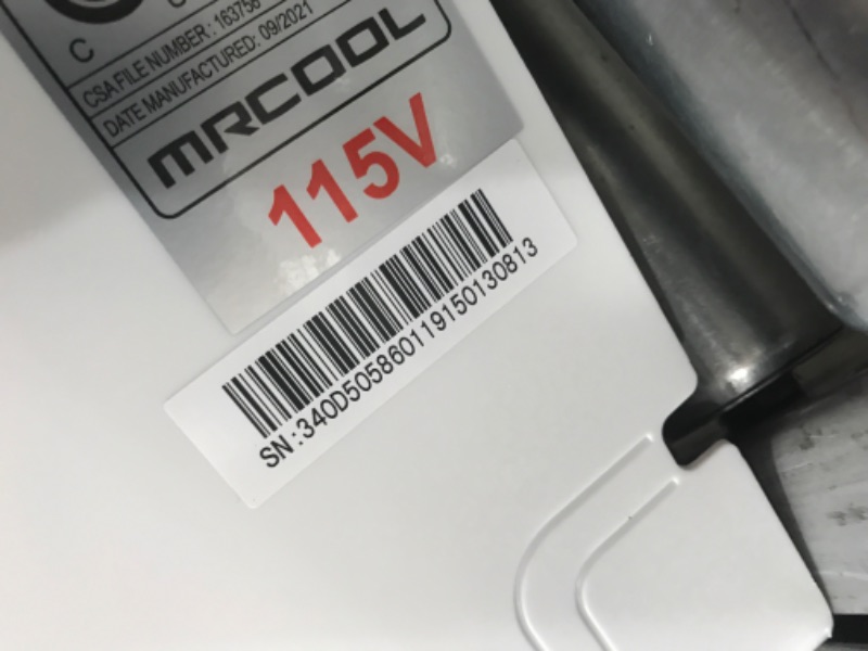 Photo 3 of (INCOMPLETE; NOT FUNCTIONAL; BOX2OF2; REQUIRES BOX1 FOR COMPLETION) MRCOOL - DIY-12-HP-115B25 DIY 12k BTU 22 SEER Ductless Heat Pump Split System 3rd Generation - Energy Star 120v (DIY-12-HP-115B)
