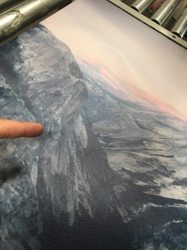 Photo 3 of (DENTED CANVAS) Wall26 3 Panel Canvas Wall Art - Majestic Natural Landscape Triptych Canvas Series - Yosemite at Sunrise - 16"x24" x 3 Panels
