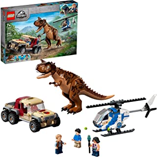 Photo 1 of (MISSING PIECES/MANUAL) LEGO Jurassic World Carnotaurus Dinosaur Chase 76941 Building Kit; Fun Toy Playset for Creative Kids; New 2021 (240 Pieces)