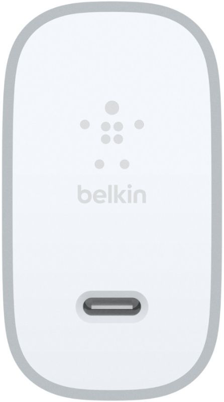 Photo 1 of Belkin 2.7A/27W 1-port BOOSTUP Quick Charge 4+ Home Charger with 3.3' USB-C to USB-C Cable- Light Silver

