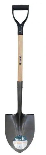 Photo 1 of Anvil D-Handle Digging Shovel, 19.75" Handle Length