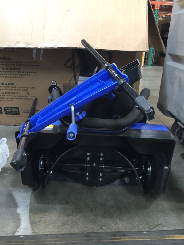 Photo 2 of *ITEM IS DAMAGED, SEE PICTURES**PARTS ONLY**UNABLE TO TEST**
Snow Joe SJ625E Electric Walk-Behind Single Stage Snow Thrower/Blower, 21-Inch Clearing Width, 15-AMP Motor, Directional Chute Control, LED Light
