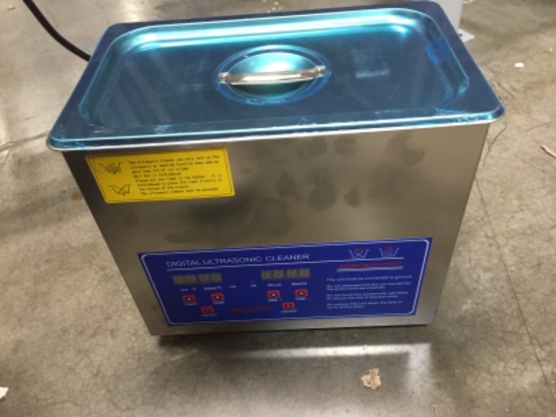 Photo 2 of ***PARTS ONLY*** VEVOR Professional Ultrasonic Cleaner, Easy to Use with Digital Timer & Heater, Stainless Steel Industrial Machine for Parts, 110V, FCC/CE/RoHS Certified (3L)
