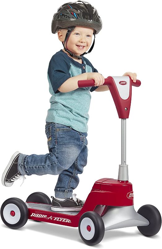 Photo 1 of Radio Flyer Scoot 2 Scooter, Toddler Scooter or Ride on, Ages 1-4,Red
