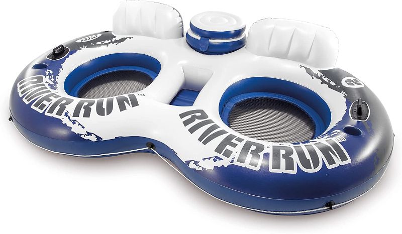 Photo 1 of Intex 58837EP River Run II Sport Lounge, Inflatable Water Float, 951/2" x 62"
