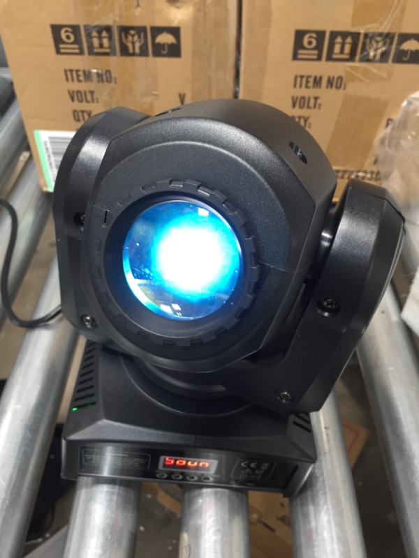 Photo 6 of pair of
ZKYMZL LED Moving Head Light Spot 8 Color Gobos Light 25W DMX with Show KTV Disco DJ Party for Stage Lighting
