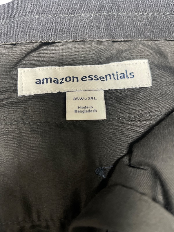 Photo 2 of amazon essentials slim mens pants navy 35W-34L